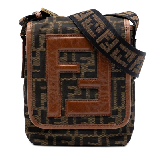 Fendi Handbags - Pre-Loved Fendi Mini FF Zucca Canvas Crossbody